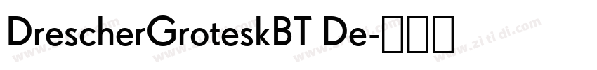 DrescherGroteskBT De字体转换